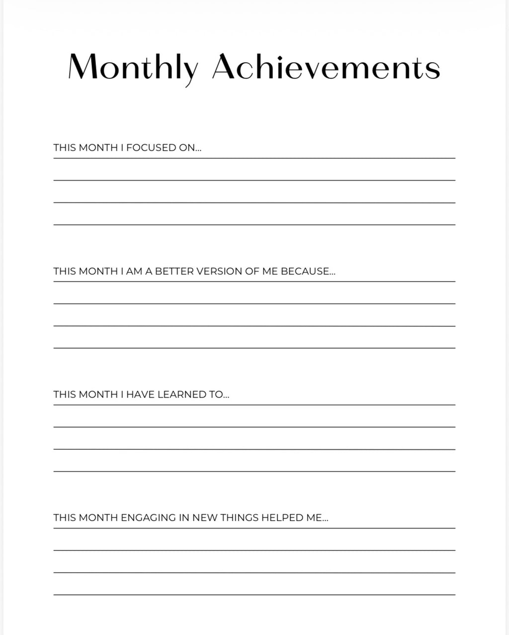 Digital Journal for Men